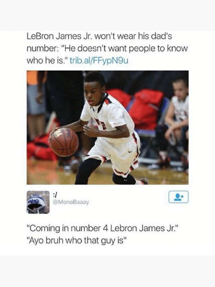 LeBron James Jr Refuses To Wear Dad's Number So People Won't Know