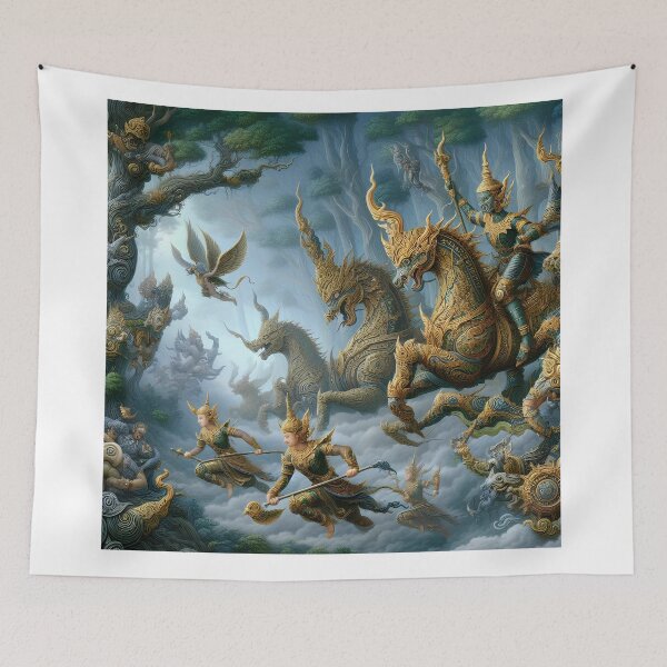 Item preview, The Galloping Golden Horses designed and sold by DARUN-oTHo-.