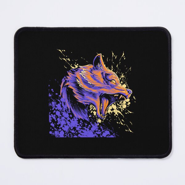Item preview, colorful wolf head, watercolor wolf head, wolf head roaring designed and sold by GreyStanzione1.