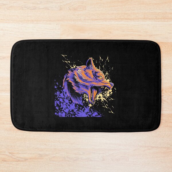 Item preview, colorful wolf head, watercolor wolf head, wolf head roaring designed and sold by GreyStanzione1.