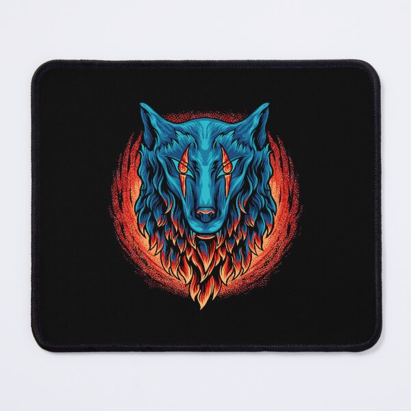 Item preview, wolf head fire, blue wolf head fire, wolf head fire designed and sold by GreyStanzione1.