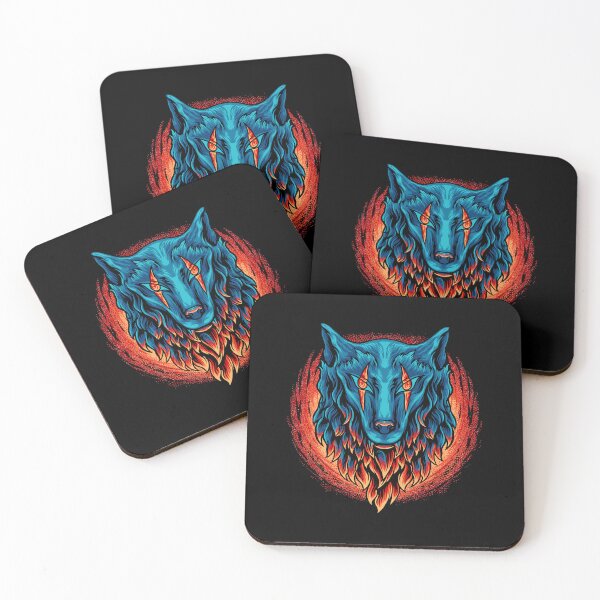 Item preview, wolf head fire, blue wolf head fire, wolf head fire designed and sold by GreyStanzione1.