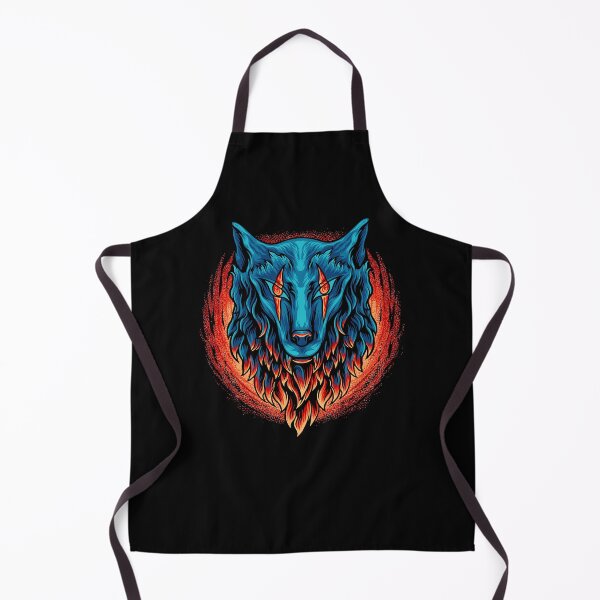 Item preview, wolf head fire, blue wolf head fire, wolf head fire designed and sold by GreyStanzione1.