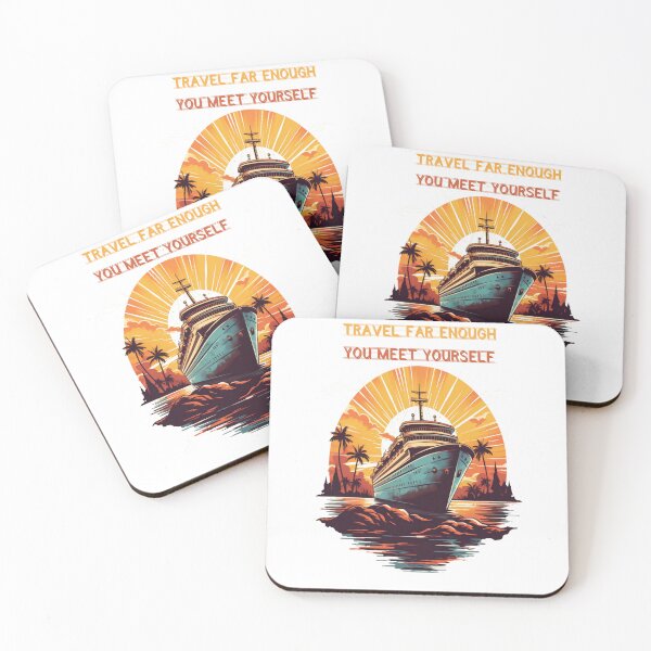 Item preview, Retro Cruise Ship Sunset designed and sold by alaa-mously.