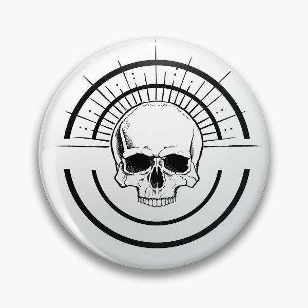 Item preview, Radiant Skull with Double Circle Border designed and sold by ossiagraphics.