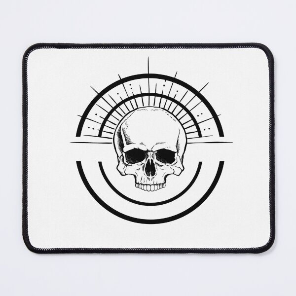 Item preview, Radiant Skull with Double Circle Border designed and sold by ossiagraphics.