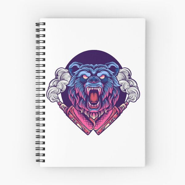 Item preview, colorful bear vape, watercolor bear vape, bear vaping  designed and sold by GreyStanzione1.