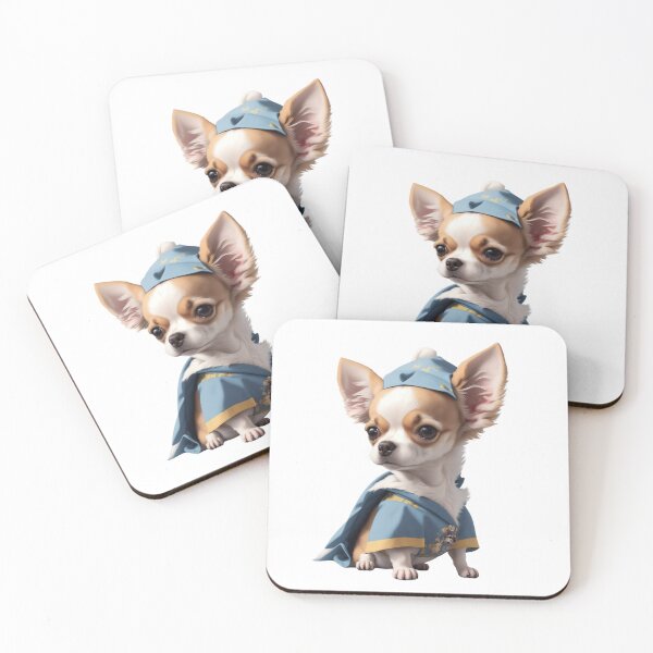 Item preview, sticker cartoon cute dog chihuahua. designed and sold by WhalesDesignLab.