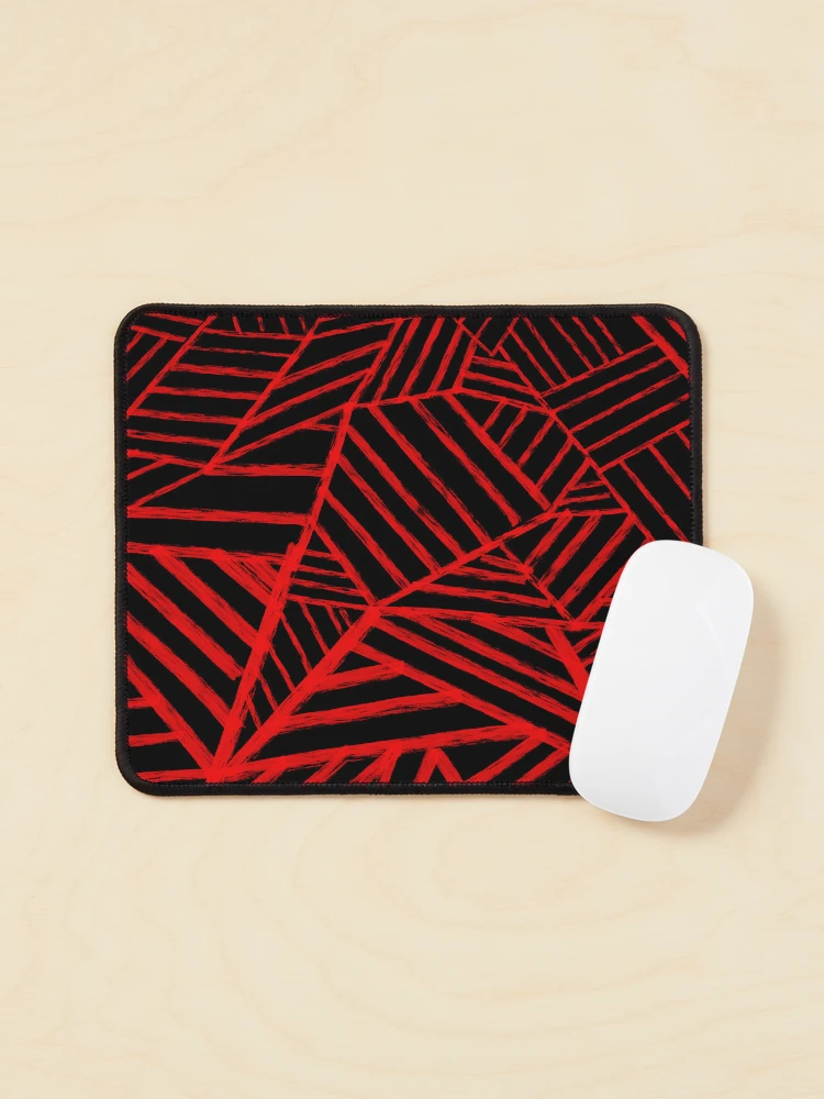 Thumbnail 1 of 5, Mouse Pad, Red Line Pattern designed and sold by LPeredaART.
