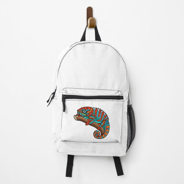 Item preview, colorful chameleon, chameleon on tree, chameleon zentangle designed and sold by GreyStanzione1.