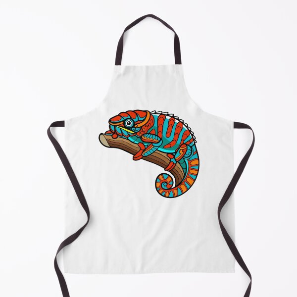 Item preview, colorful chameleon, chameleon on tree, chameleon zentangle designed and sold by GreyStanzione1.