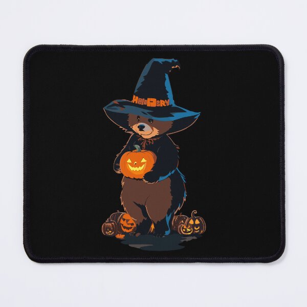 Item preview, Halloween Bear Witch With Scary Pumpkin designed and sold by Peculiarts.