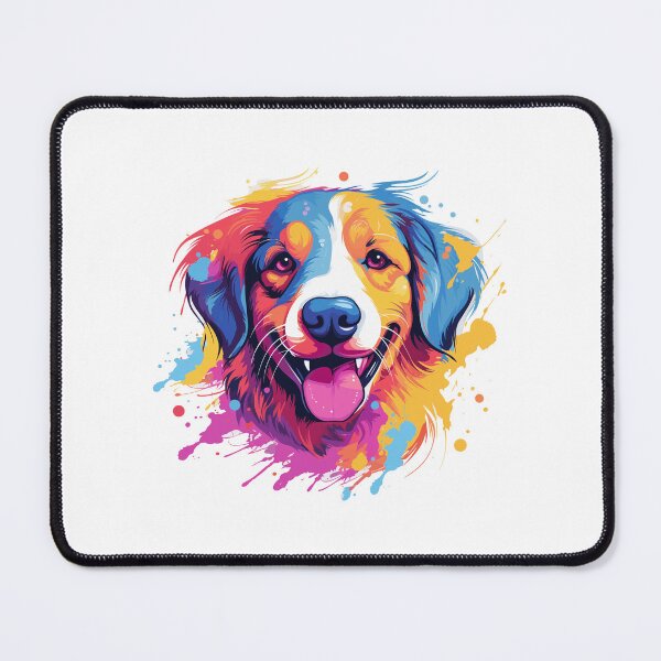 Item preview, colorful Poodle head, watercolor Pug head, Labrador Retriever designed and sold by GreyStanzione1.