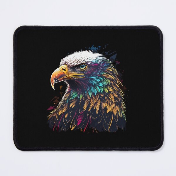 Item preview, colorful eagle head, watercolor eagle head, eagle american designed and sold by GreyStanzione1.