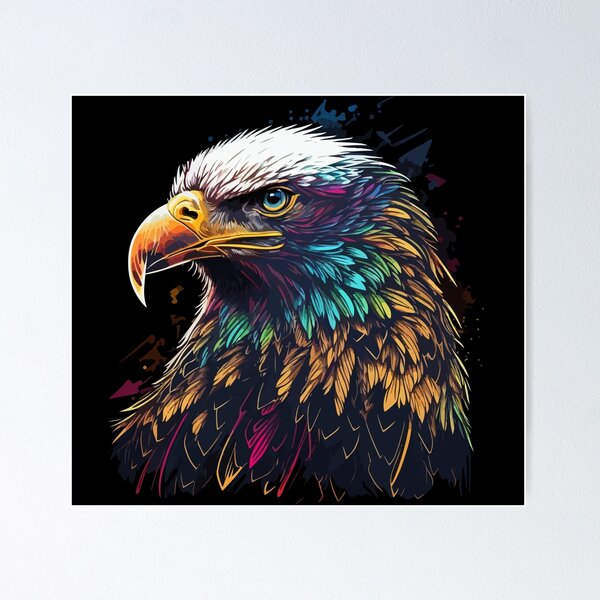 Poster eagle head 