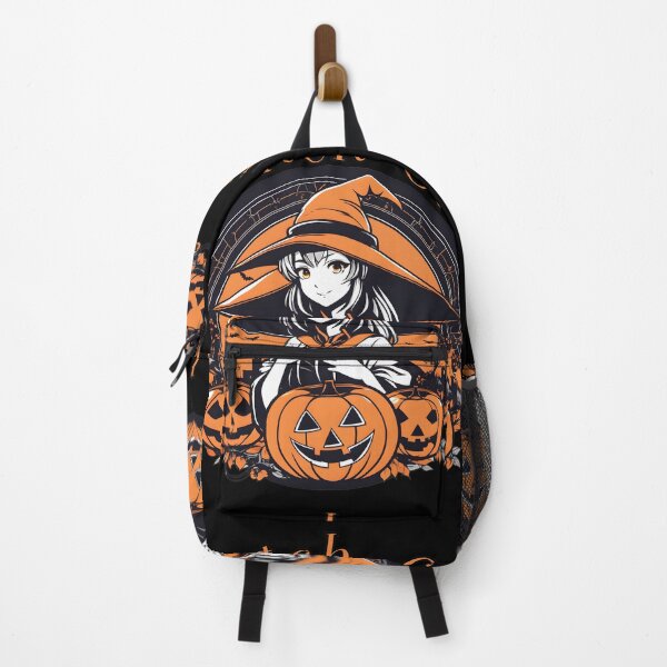 Item preview, Cute Anime Witch with Halloween Pumpkins - Witch On designed and sold by DevemDavam.