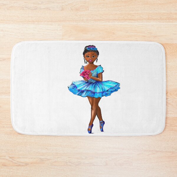 Item preview, African American, Black ballerina girls with corn rows dancing 5 !  This black girl loves dance Afro hair dark brown skin tutu. Love Ballet designed and sold by Artonmytee.