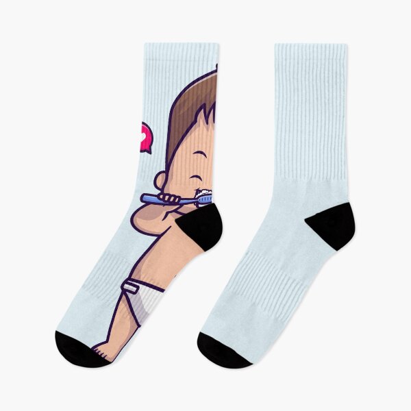 Item preview, Cute Baby Boy Brushing Teeth Cartoon Icon designed and sold by hjian8219.