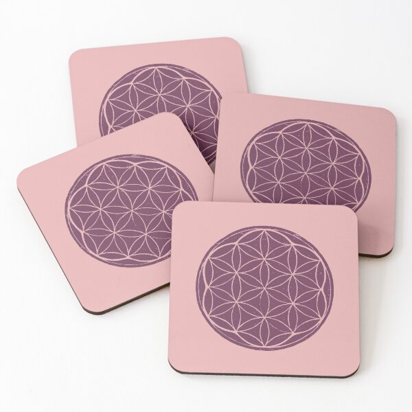 Artikelvorschau, Flower of Life Linocut - Beet + Rose entworfen und verkauft von Irene Estelle.