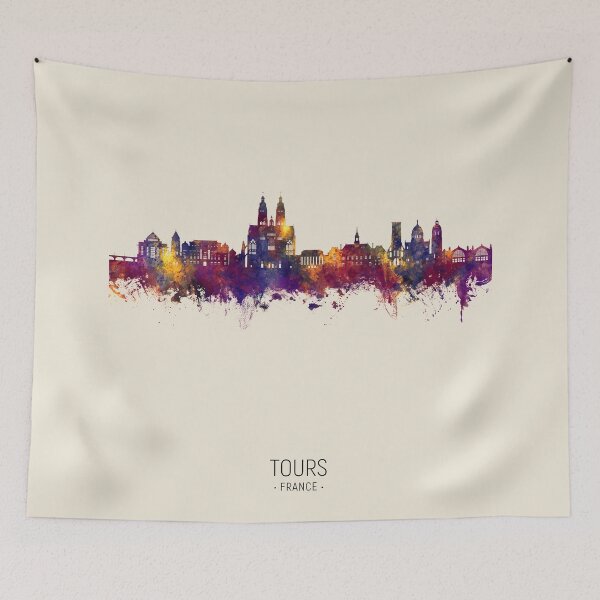 Item preview, Tours Francia Skyline designed and sold by ArtPrints.