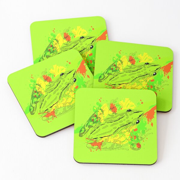 Item preview, Colorful paint splash frog designed and sold by PeytonMadison.