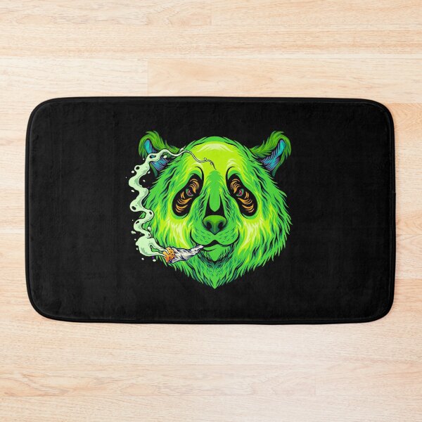 Item preview, colorful panda smoking, green panda smoking, panda head smoking designed and sold by GreyStanzione1.
