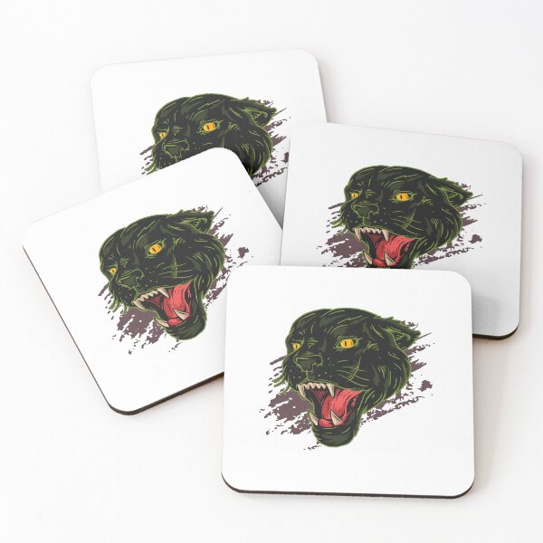 Item preview, black green panther, panther head, scary panther designed and sold by GreyStanzione1.