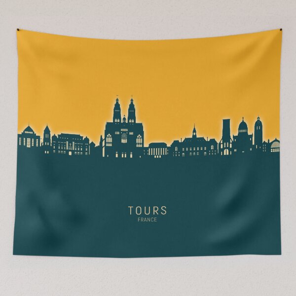 Artikelvorschau, Touren Frankreich Skyline entworfen und verkauft von ArtPrints.
