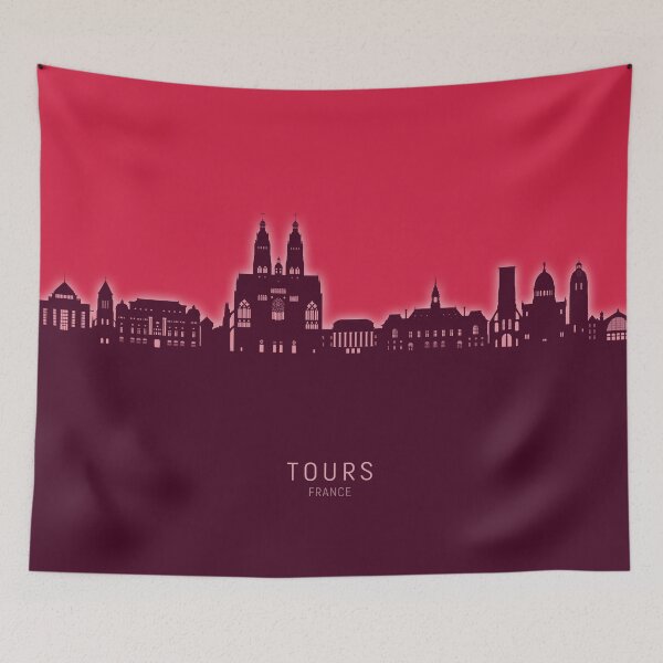 Artikelvorschau, Touren Frankreich Skyline entworfen und verkauft von ArtPrints.