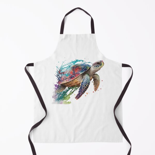 Item preview, watercolor turtle, colorful turtle, turtle designed and sold by GreyStanzione1.