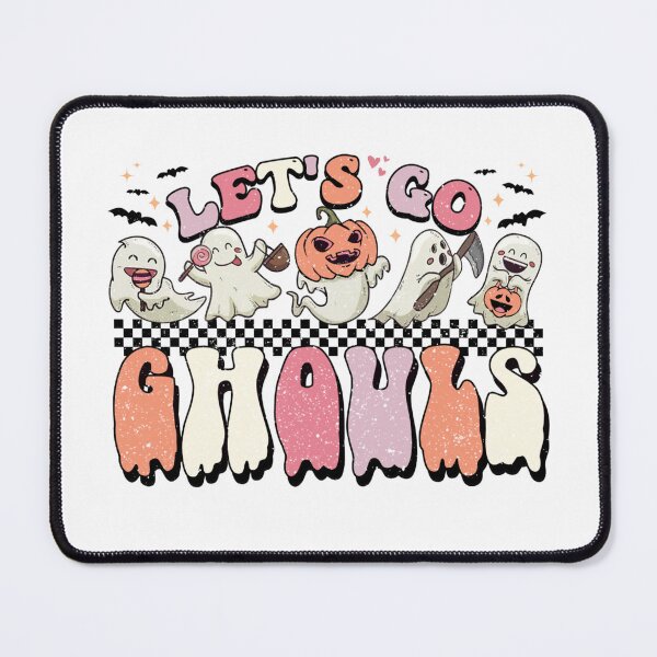 Item preview, let's go ghouls halloween retro ghost pumpkin designed and sold by Sukhumpan.