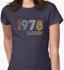 Camiseta entallada para mujer 1978 clasico 41 años cumpleaño