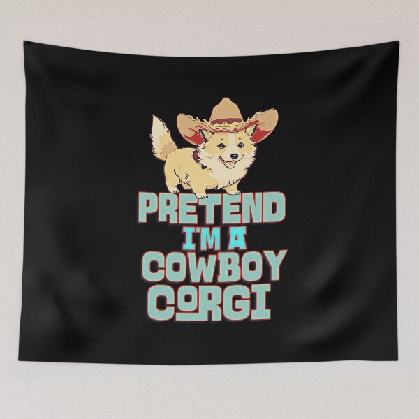 Item preview, Pretend I'M A Cowboy Corgi designed and sold by csoDesign.