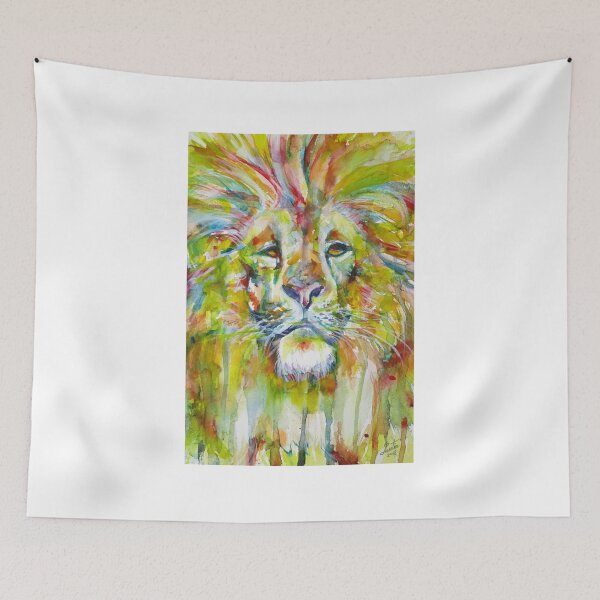 Item preview, LION - watercolor portrait.1 designed and sold by lautir.
