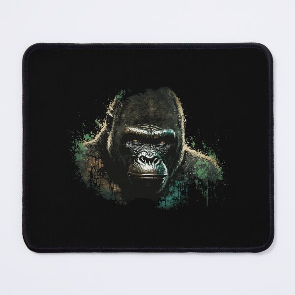 Item preview, colorful gorilla head, gorilla head close up, gorilla head designed and sold by GreyStanzione1.