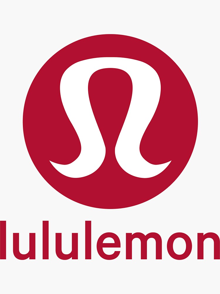 Lululemon Logo with Text Decal Sticker 