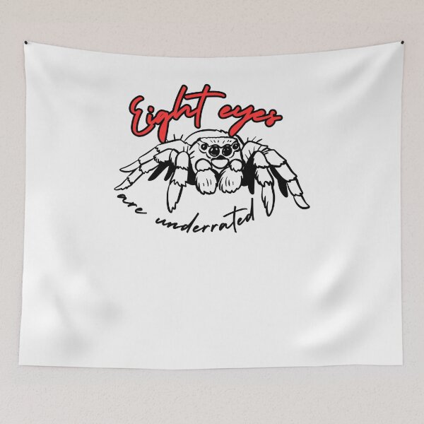 Item preview, Eight Eyes are Underrated Funny Jumping Spider designed and sold by mkzmerch.