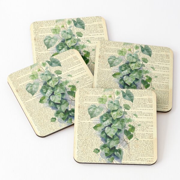 Item preview,  Botanical print, on old book page 3 designed and sold by Art by Lilia.