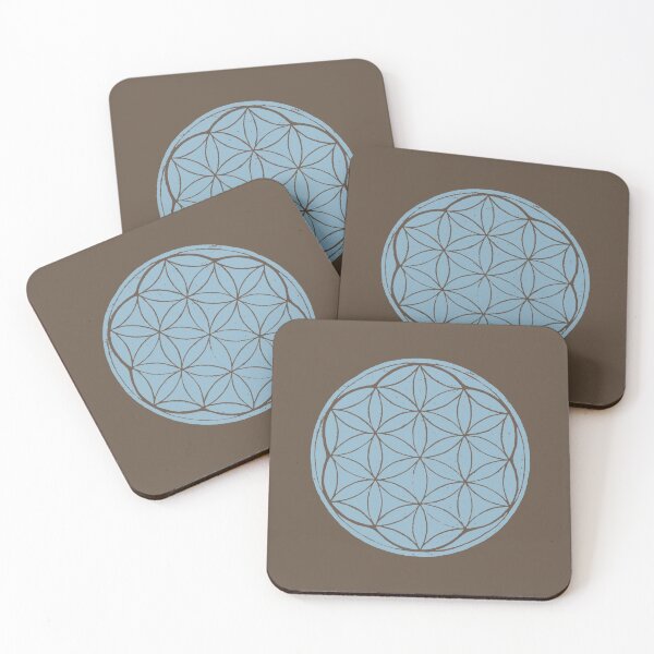 Artikelvorschau, Flower of Life Linocut - Sky + Earth entworfen und verkauft von Irene Estelle.