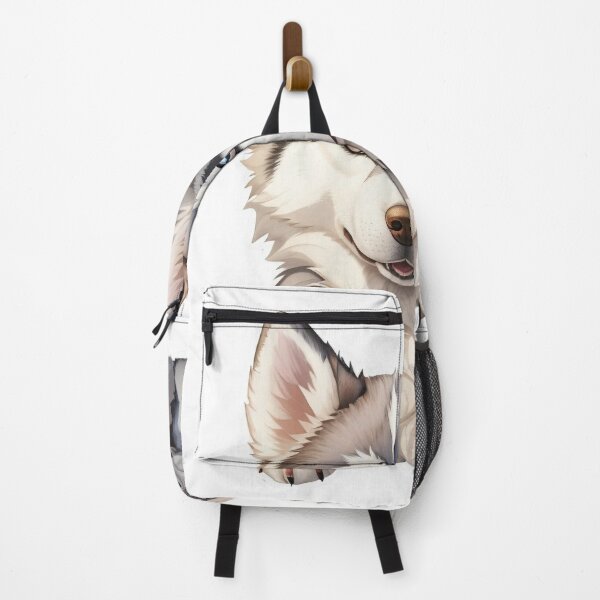 Item preview, sticker cartoon cute Siberian Husky designed and sold by WhalesDesignLab.