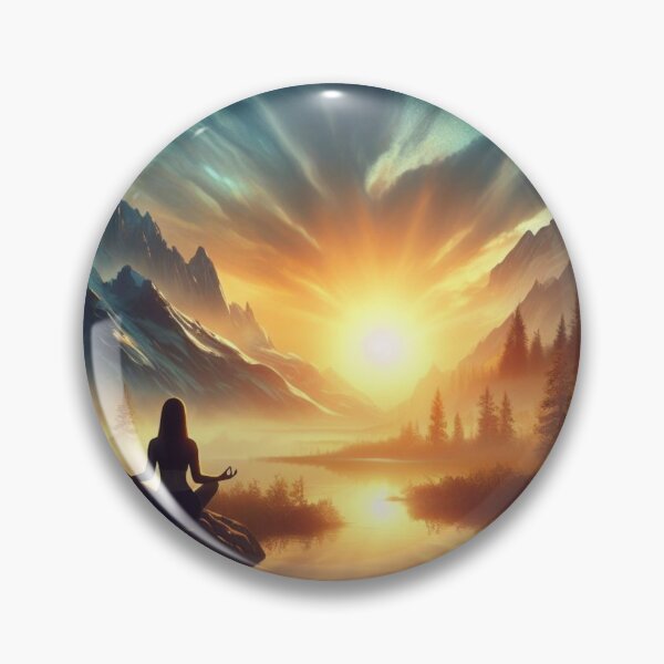 Item preview, #meditation, #lake, #mountains designed and sold by KICIART.