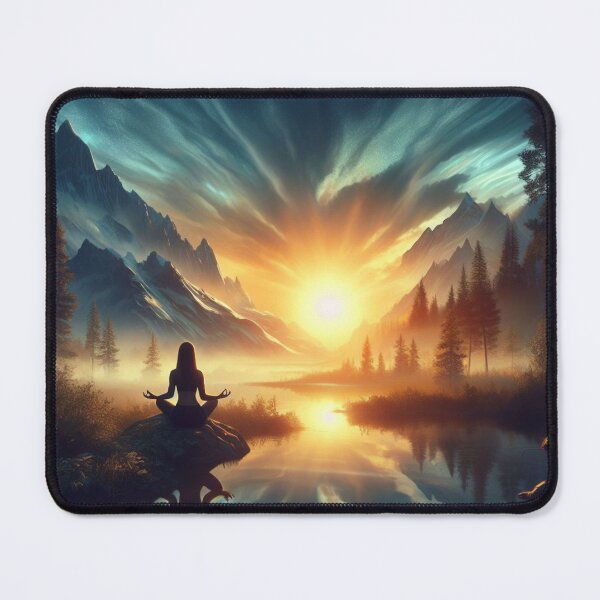 Item preview, #meditation, #lake, #mountains designed and sold by KICIART.
