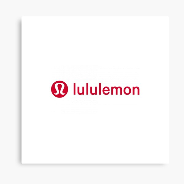 simple lululemon logo | Canvas Print