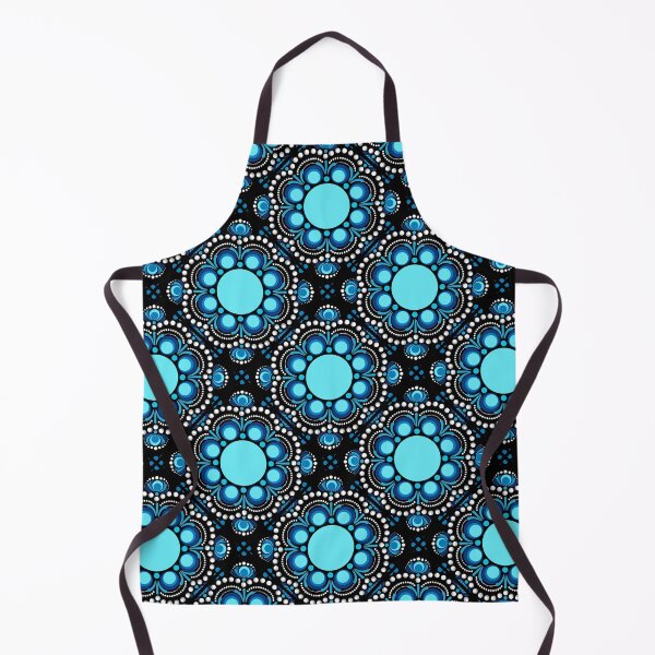 Item preview, Blue Moons Dot Mandala Tile Pattern designed and sold by Triplicate Limited.