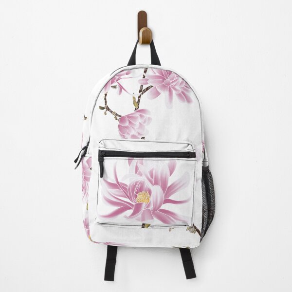 Item preview, pink magnolia star with white outline designed and sold by AlexsArtSpace.