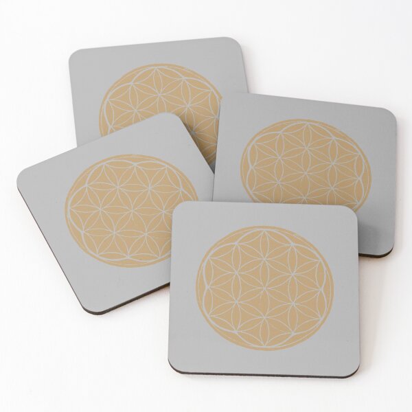 Artikelvorschau, Flower of Life Linocut - Fawn + Fog entworfen und verkauft von Irene Estelle.