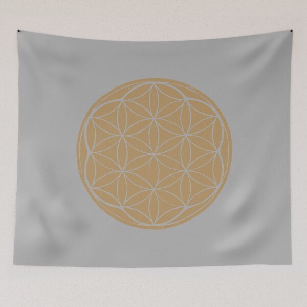 Artikelvorschau, Flower of Life Linocut - Fawn + Fog entworfen und verkauft von Irene Estelle.