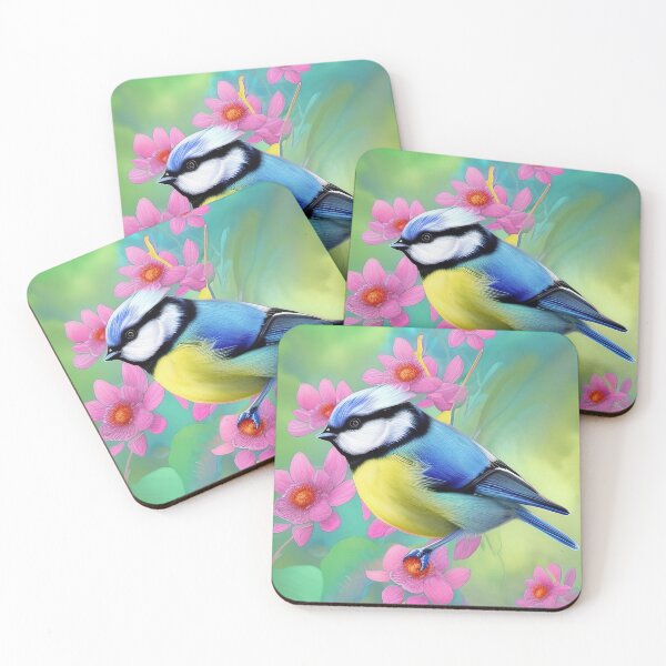 Item preview, Blue Symphony The Majestic Blue Tit Bird Design designed and sold by Posivibez Designs.