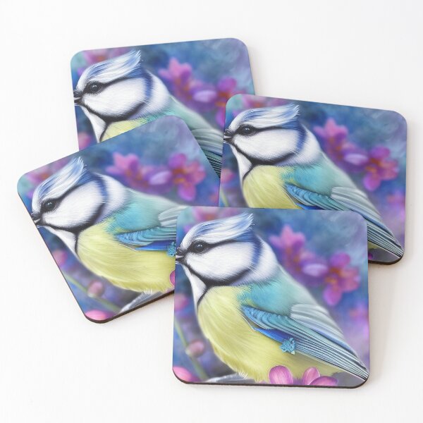 Item preview, Blue Symphony The Majestic Blue Tit Bird Design designed and sold by Posivibez Designs.