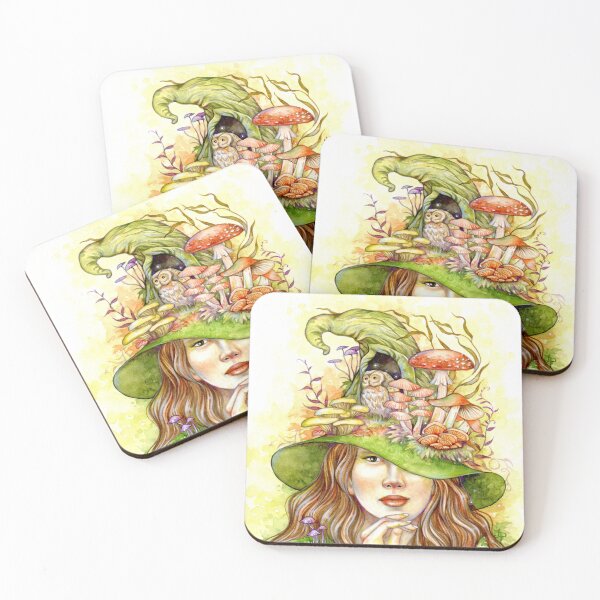 Item preview, Mushrooms Witch designed and sold by Jannafairyart.